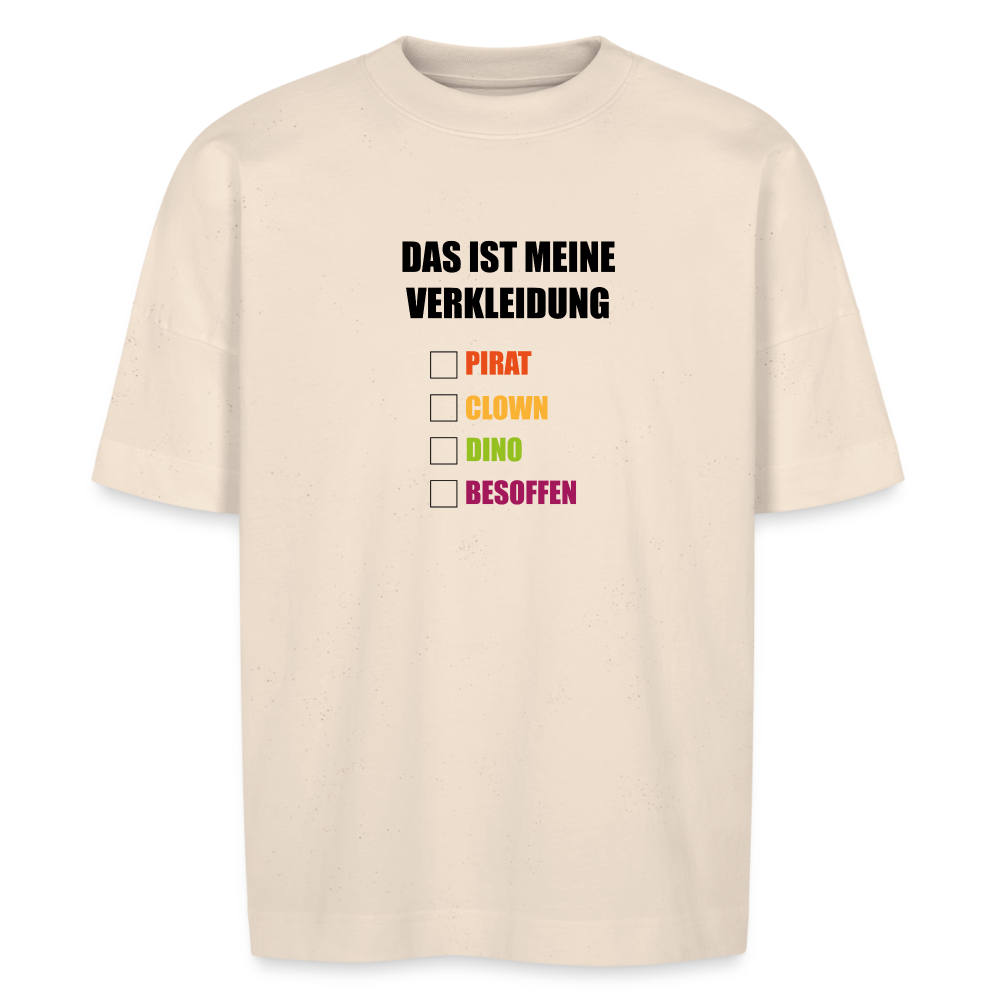 Unisex „Das ist mein Kostüm“ Oversize T-Shirt – Karneval Kostüm Notfallkostüm