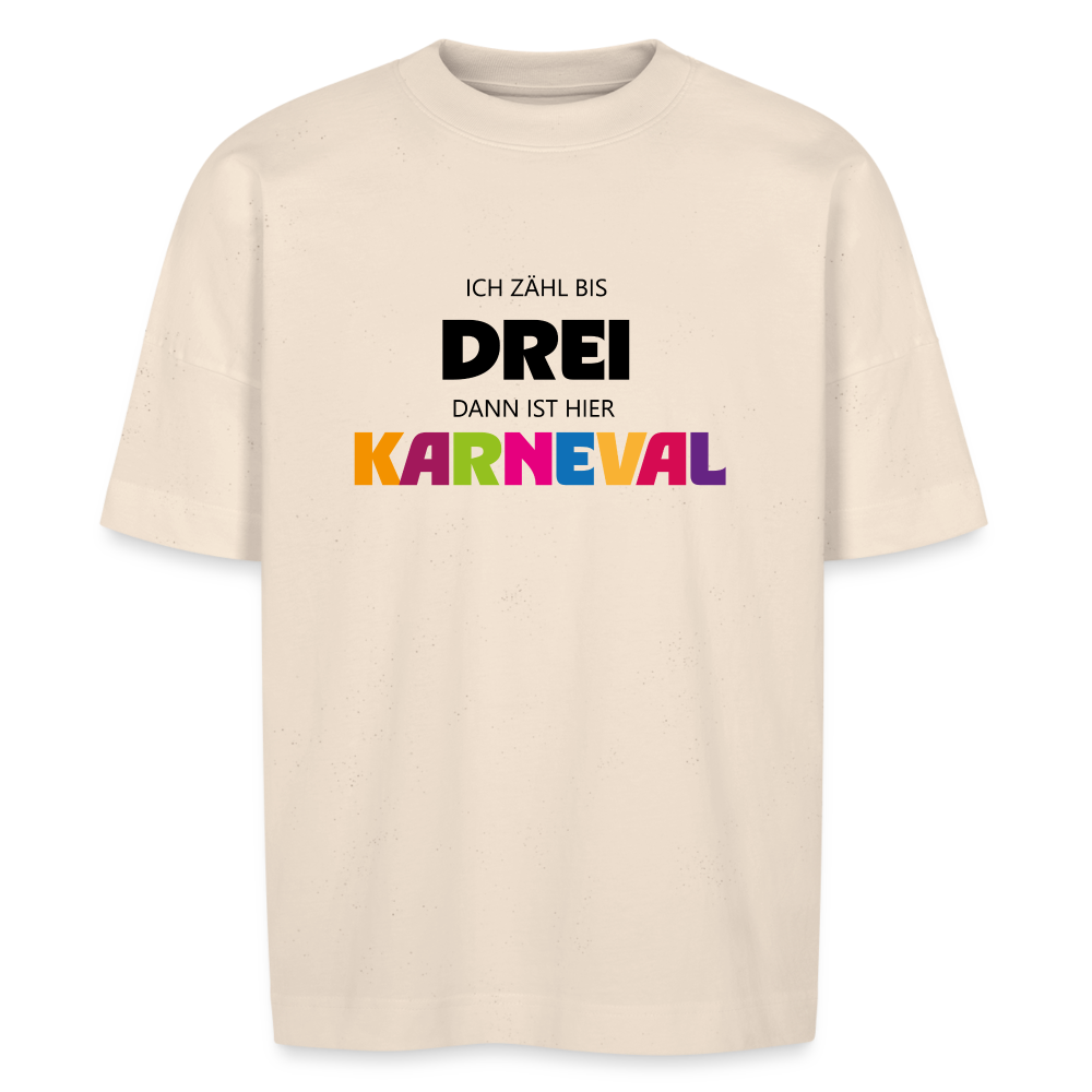 Unisex „Ich zähl bis drei“ Oversize T-Shirt – Karneval Kostüm T-shirt