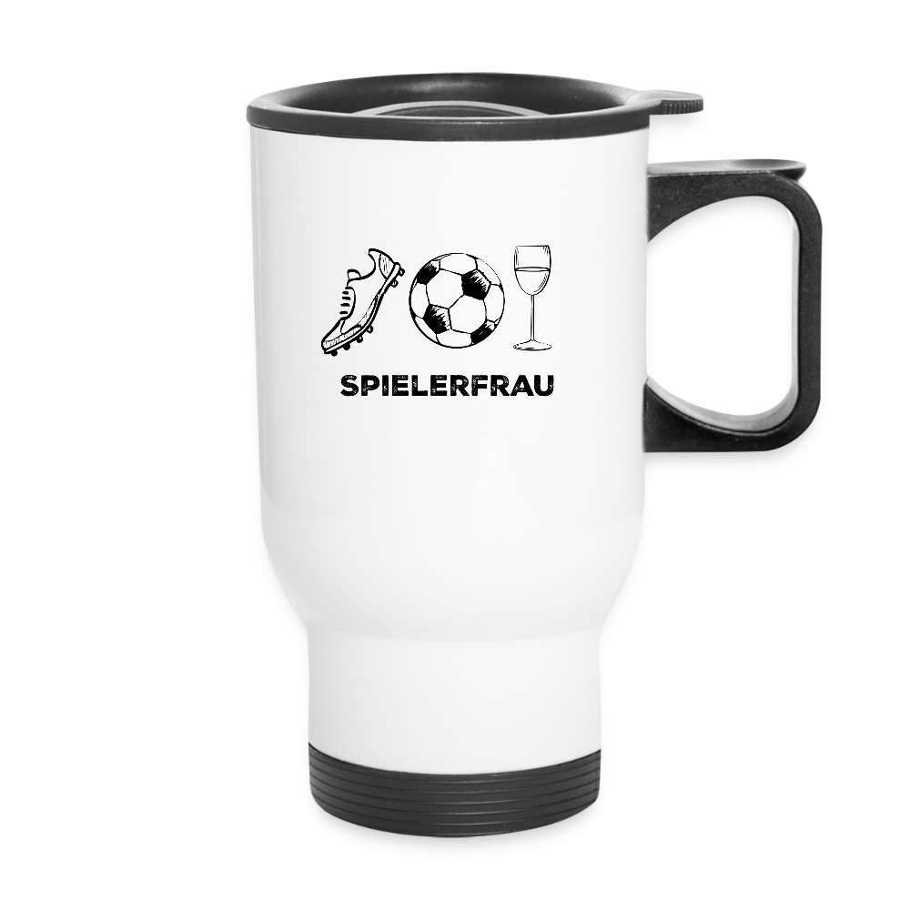 Spielerfrau Thermobecher mit Tragegriff